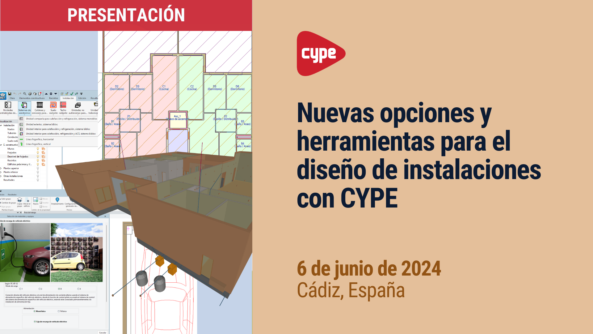 Nuevas opciones y herramientas para el diseño de instalaciones con CYPE