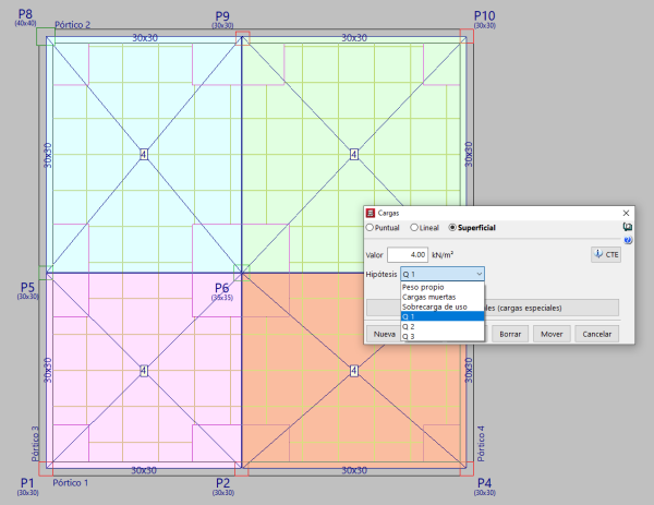 Cómo realizar una alternancia de sobrecargas en CYPECAD - Learning | Cype