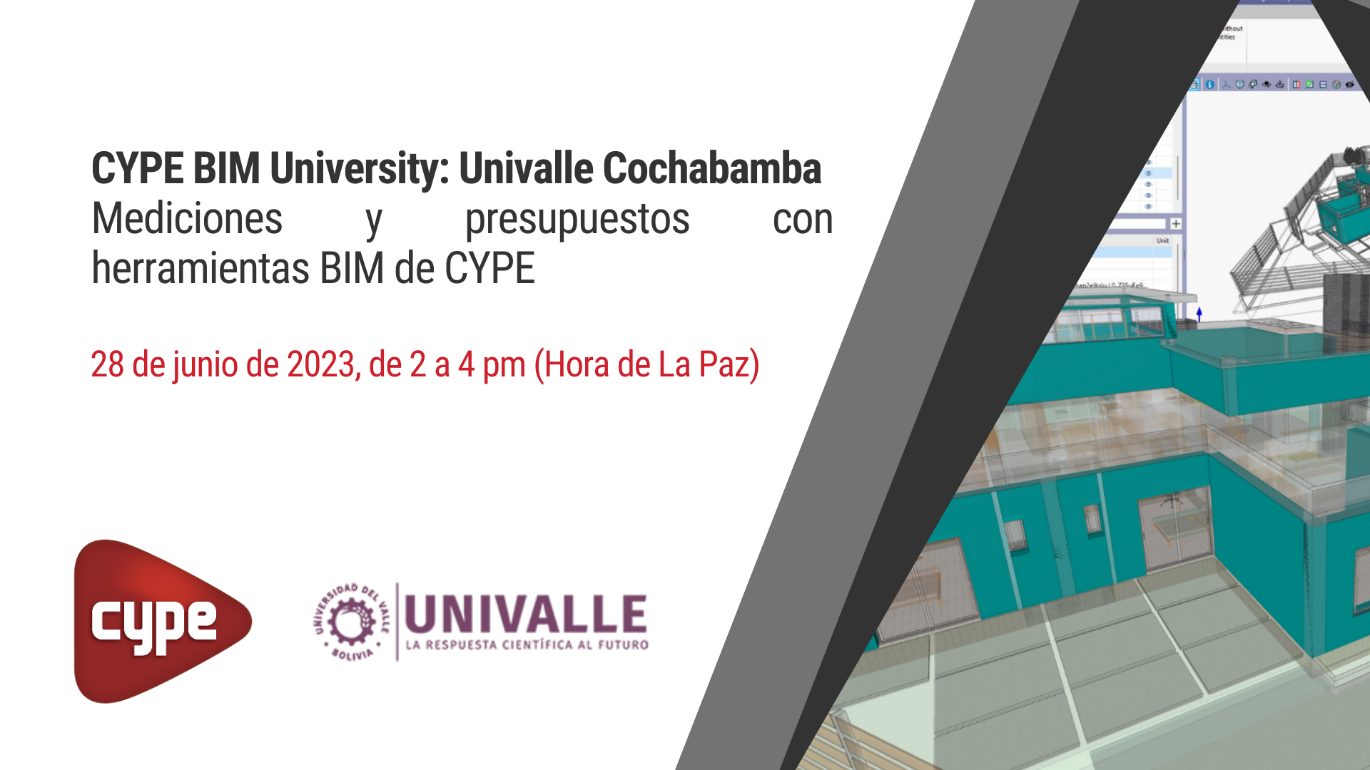 CYPE BIM University Univalle - Cochabamba: Mediciones y presupuestos ...