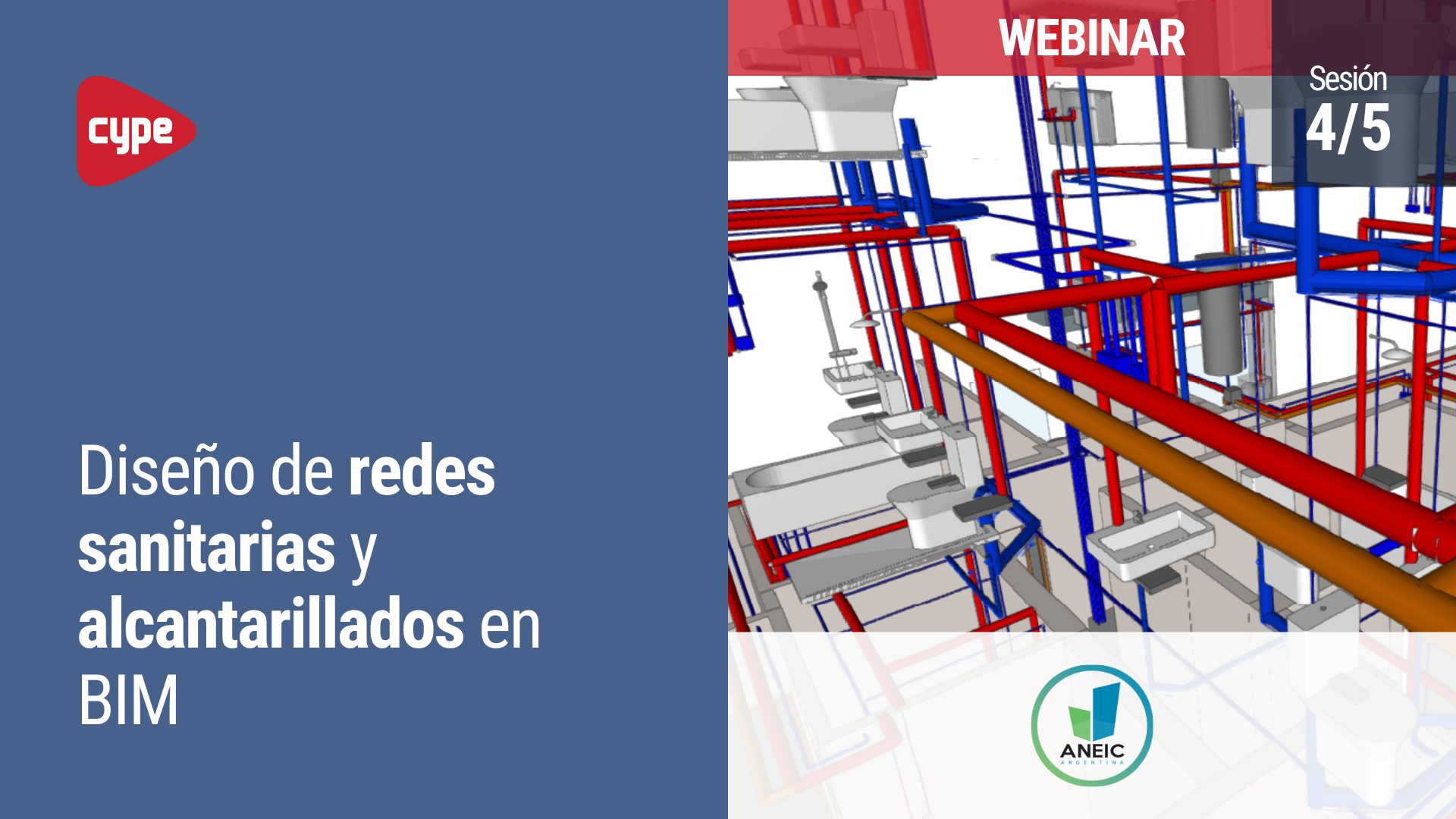 Diseño de redes sanitarias y alcantarillados en BIM - ANEIC Argentina