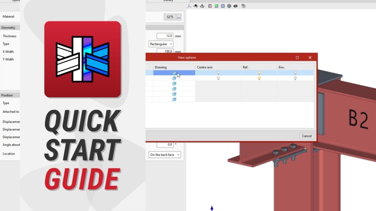 CYPE Connect: lengths, dimensions and model view options
