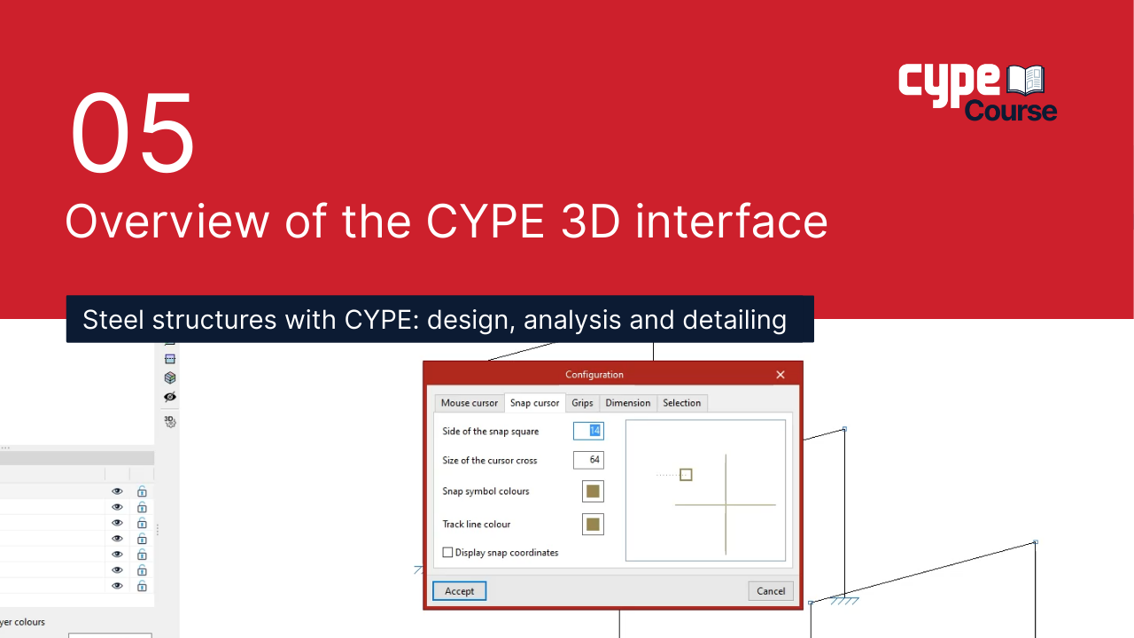 5 - Overview of the CYPE 3D interface | CYPE Steel Structures