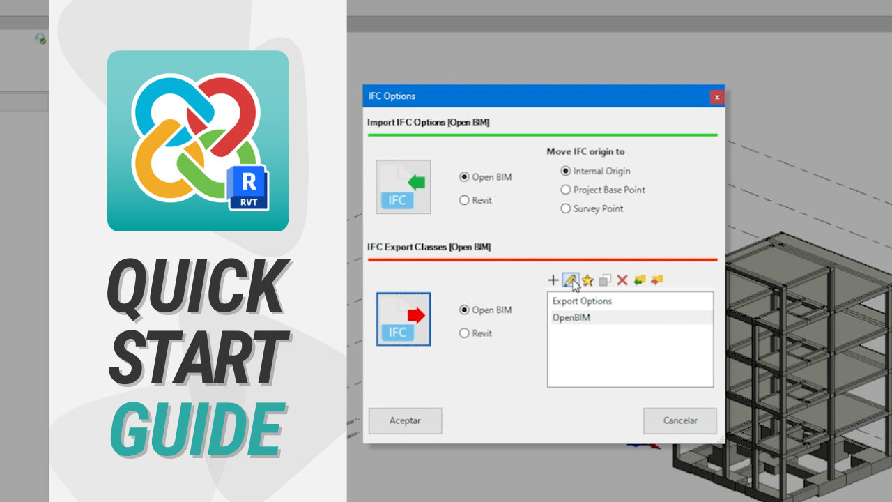 Open BIM Plugin - Revit: IFC options configuration