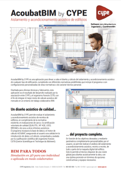 AcouBAT by CYPE. Información