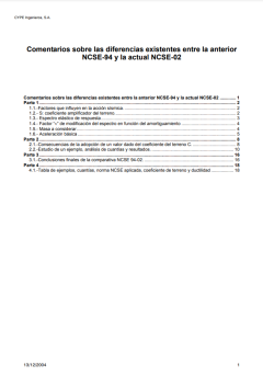 Diferencias entre NCSE-94 y NCSE-02 - ES