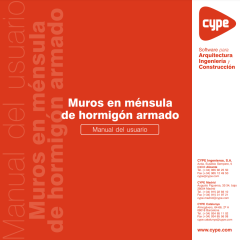 Muros en ménsula de hormigón armado - ES